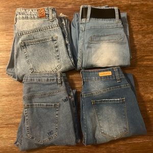 Lot of 4 NWOT Juniors jeans sizes 1/3